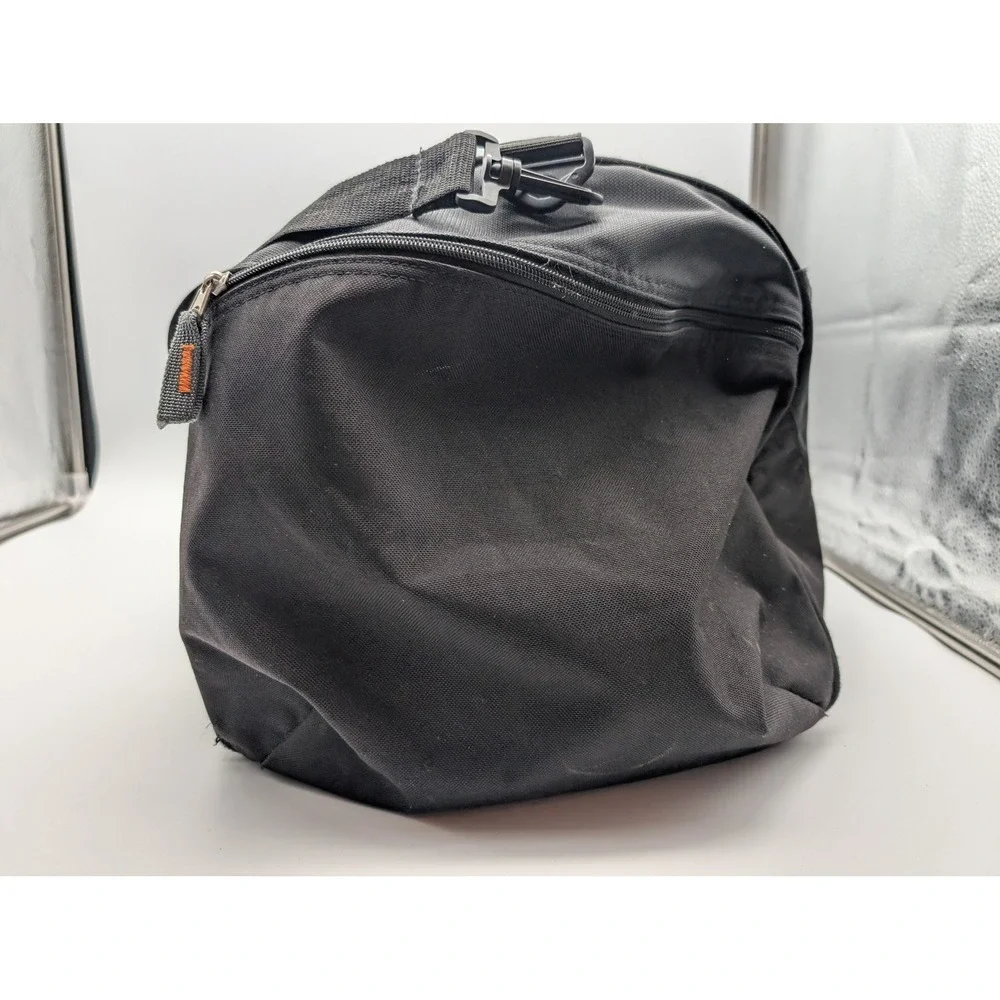 OGIO Black Duffel Bag Orange Lining Travel Gym Sports Gear Bag with Strap